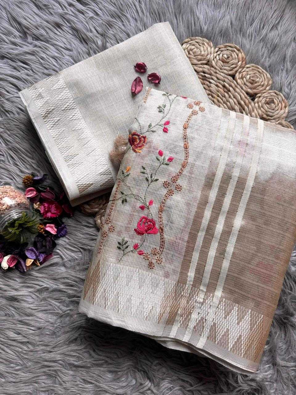 Tissue Silk Designer Saree 1214