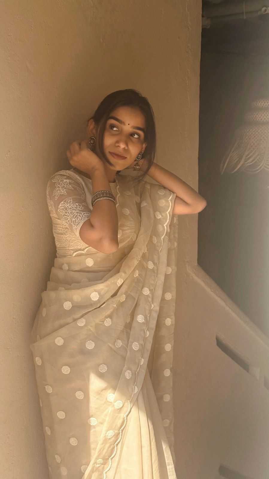 Tabby Silk Designer Saree in Pink