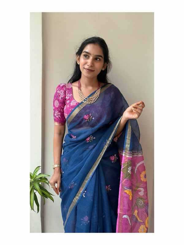 Kota Silk Printed Saree