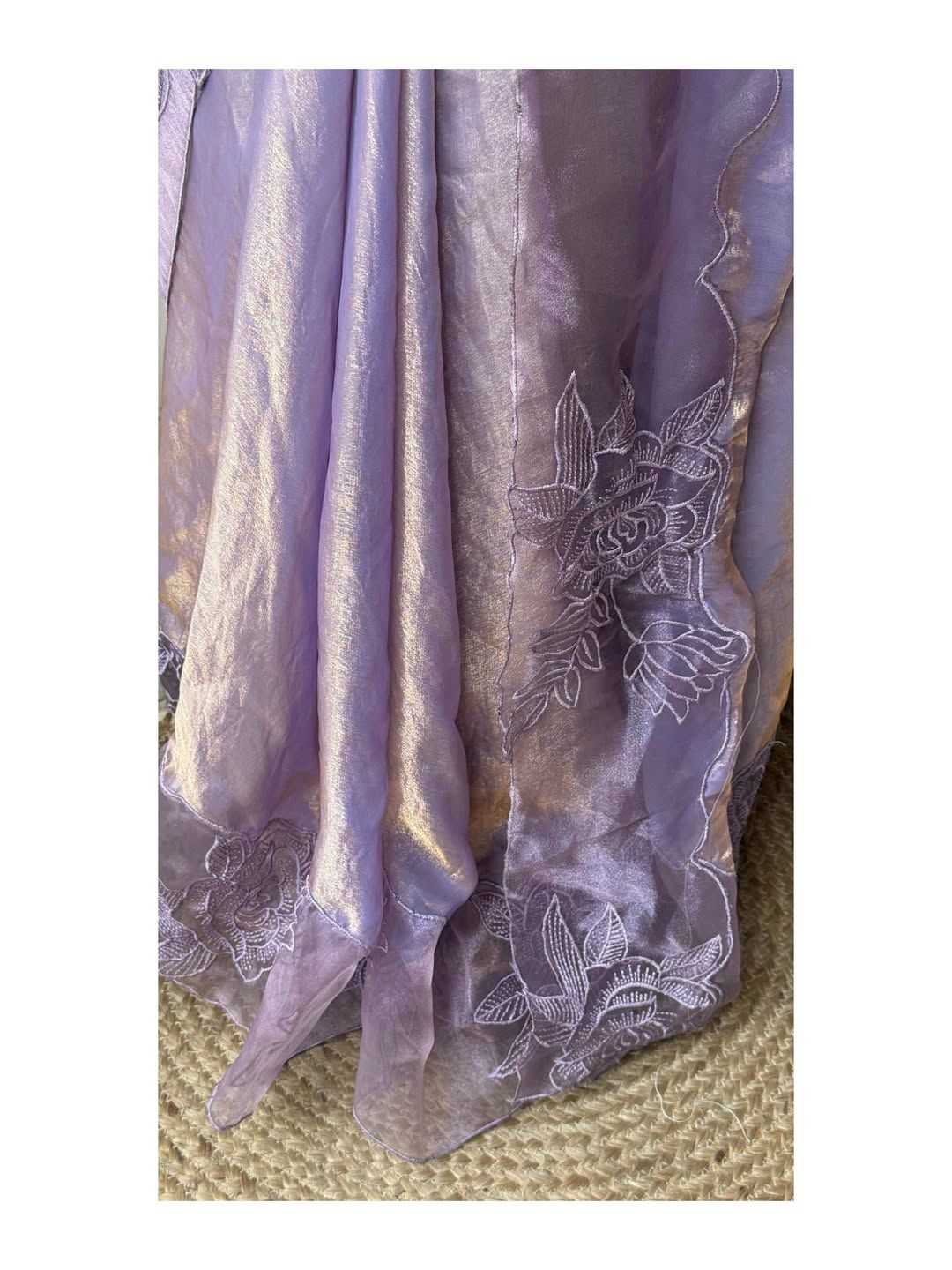 Over Space Silk Designer Saree