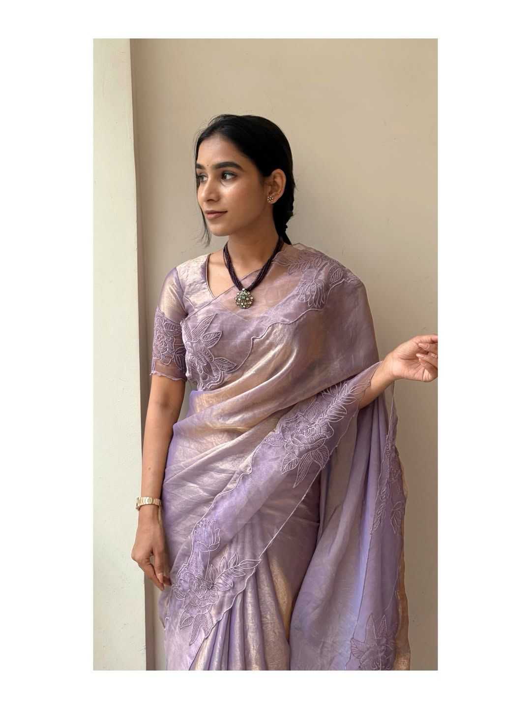 Over Space Silk Designer Saree