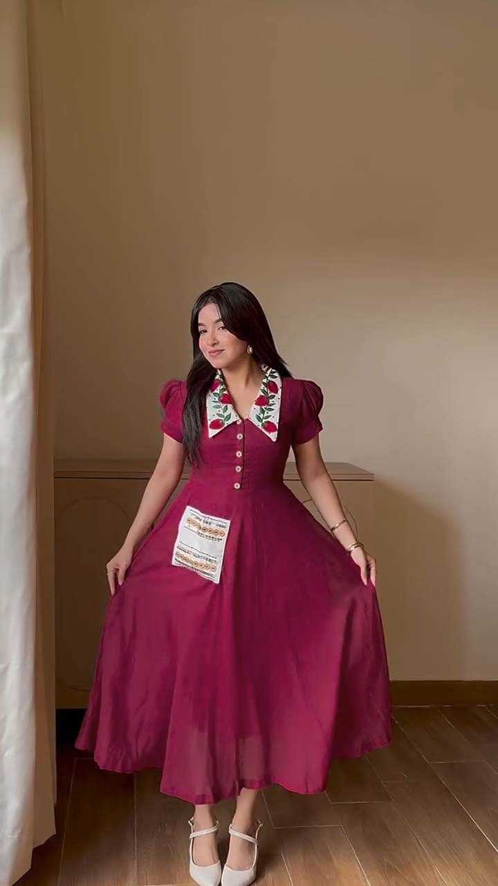 Chanderi Soft Fancy Gown
