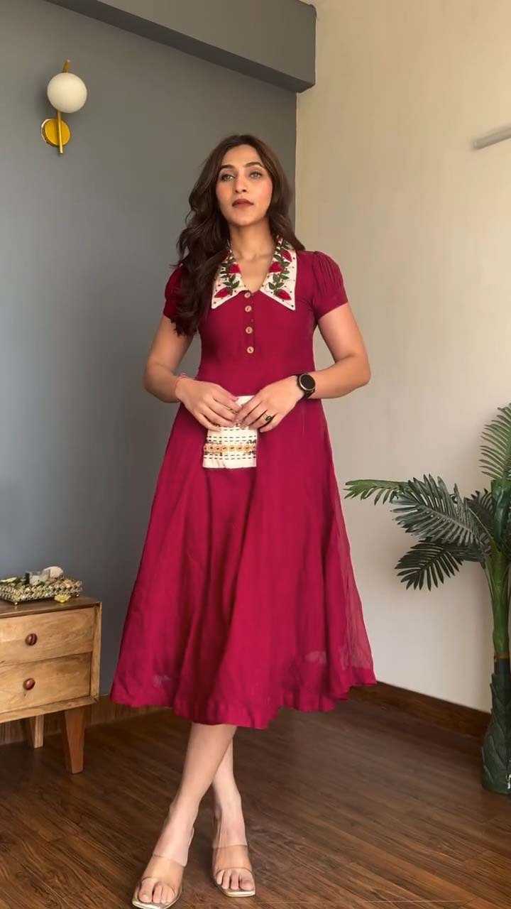 Chanderi Soft Fancy Gown