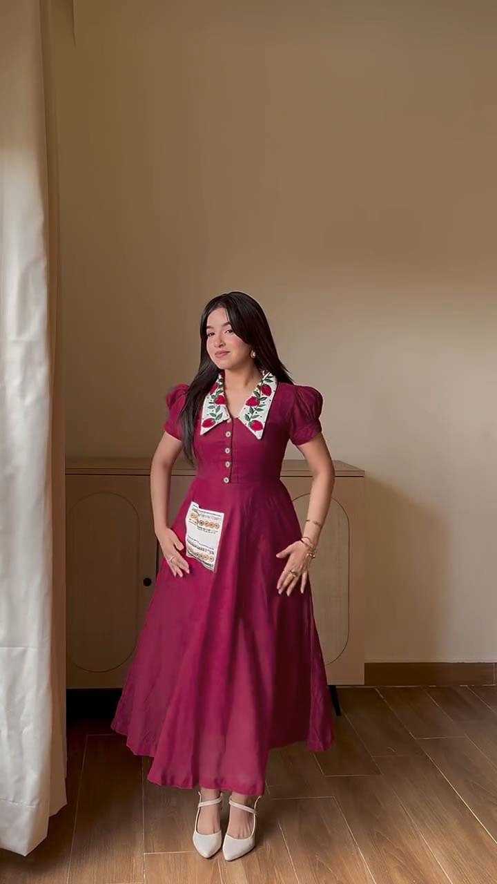Chanderi Soft Fancy Gown