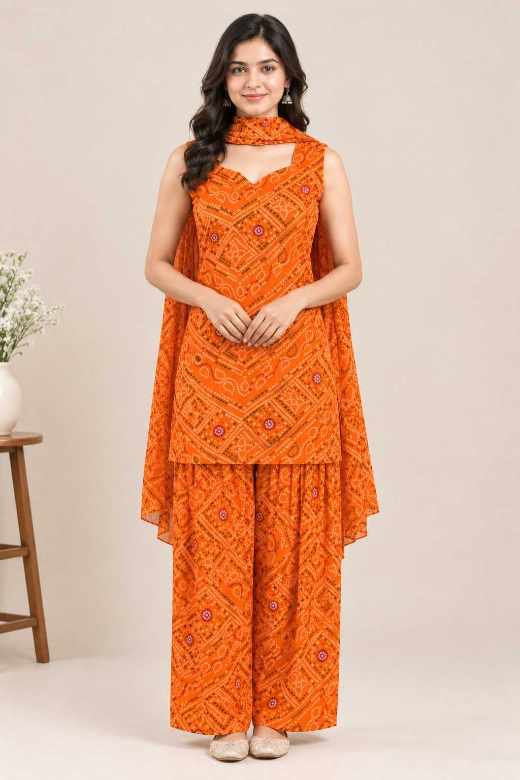 Faux Georgette Festive Kurti
