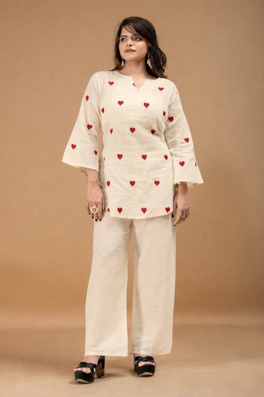 Cotton Co-ord Set in Red