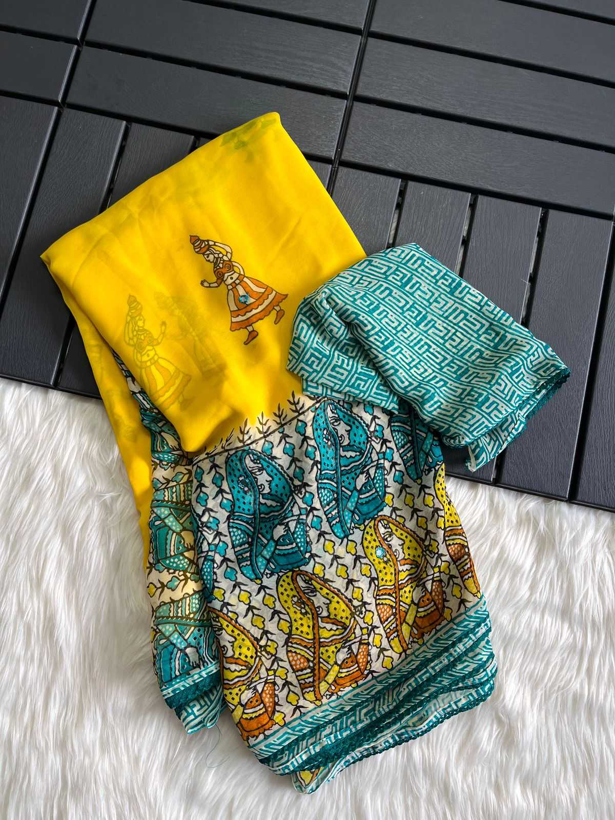 Disapatch Georgette Printed Saree