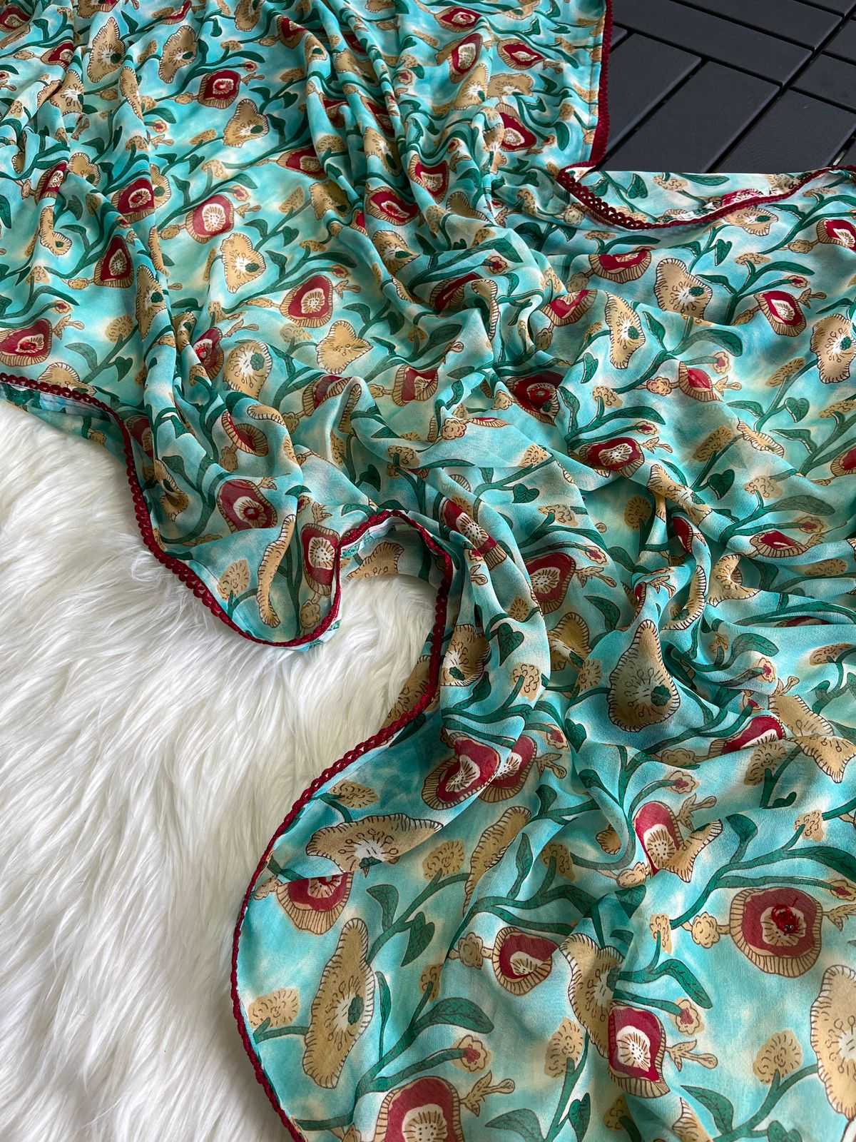 Disapatch Georgette Printed Saree