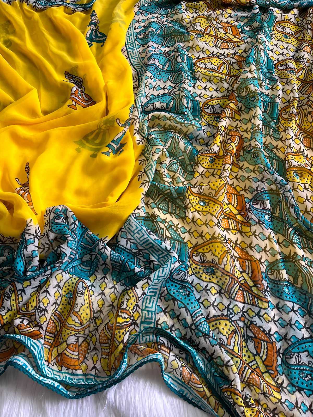Disapatch Georgette Printed Saree