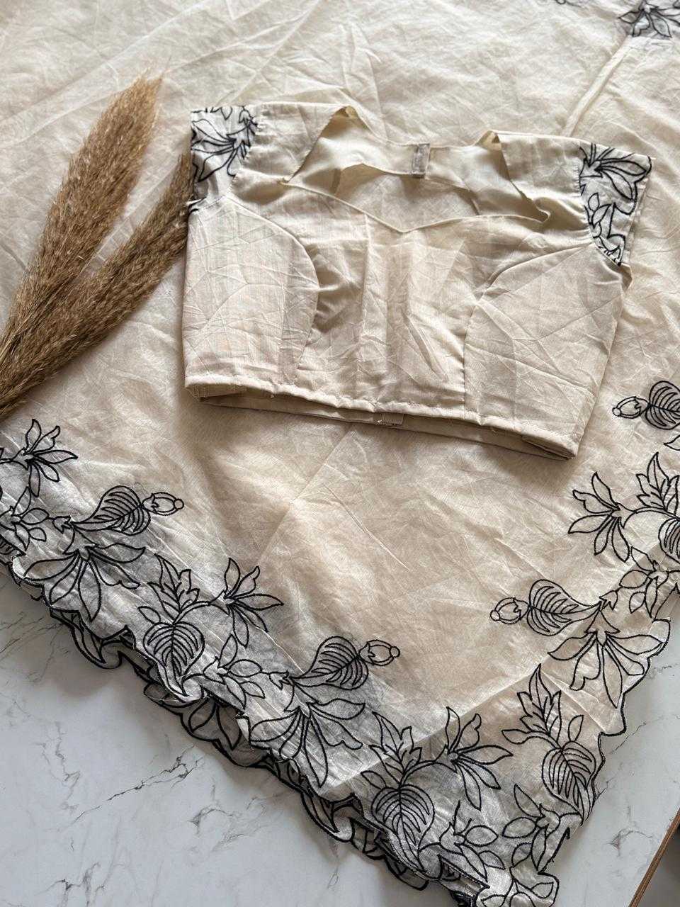 Mium Chanderi Cotton Designer Saree