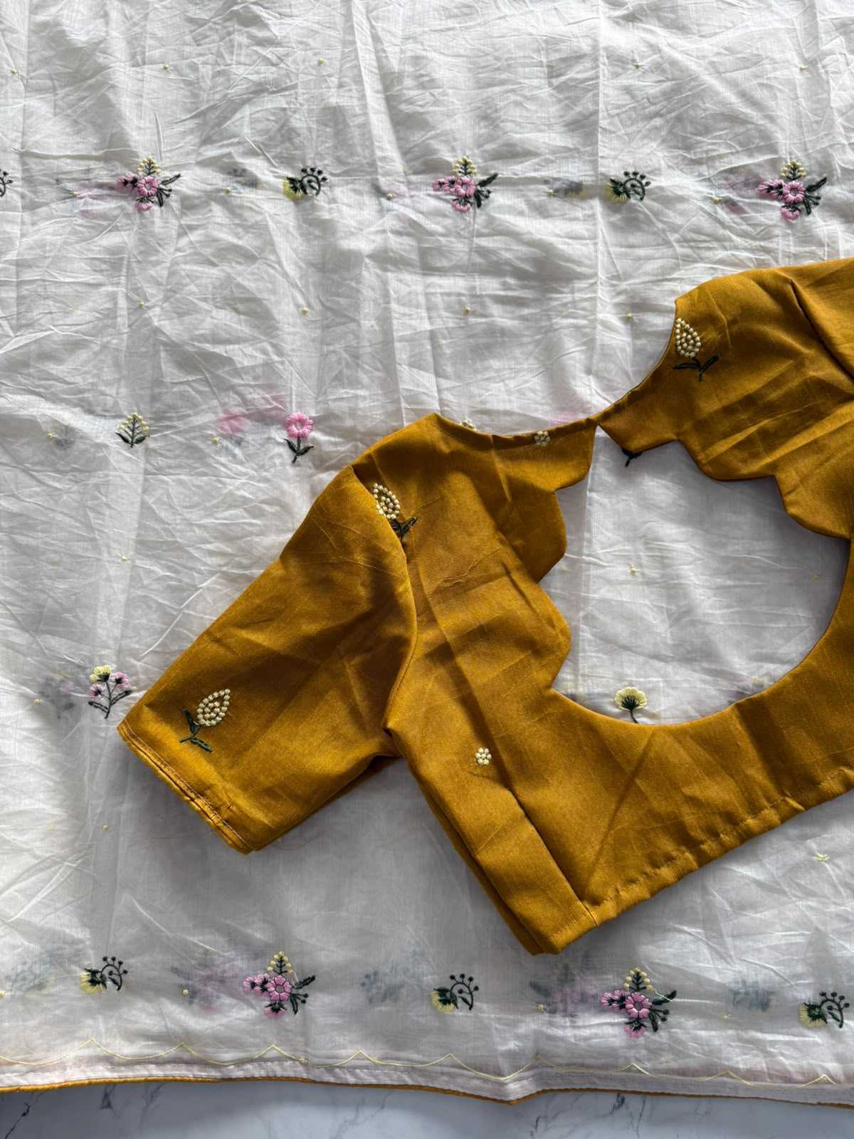 Mulchanderi Cotton Designer Saree