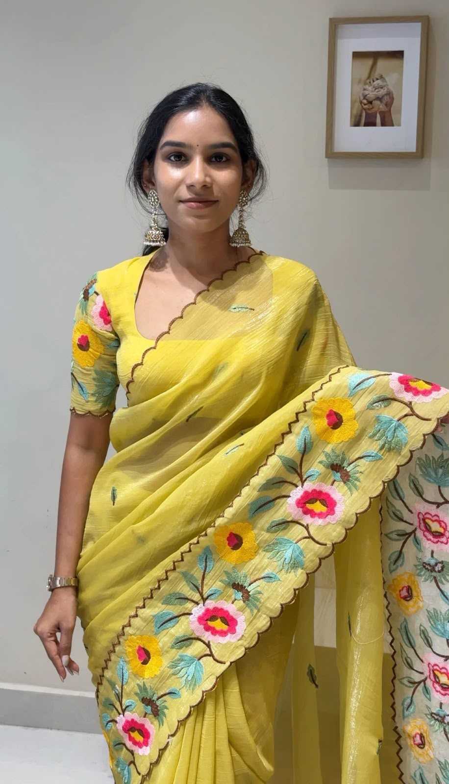 Crunchi Designer Saree in Black
