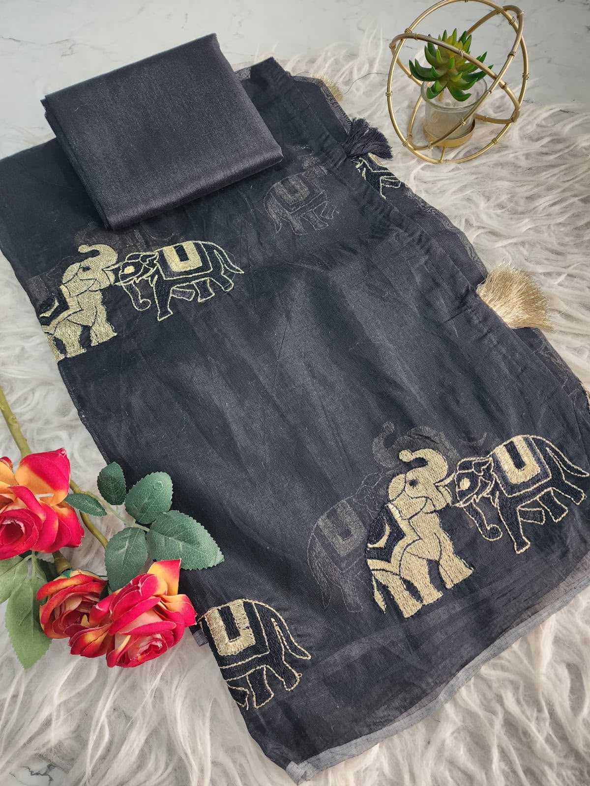 Ssl Chanderi Cotton Designer Saree
