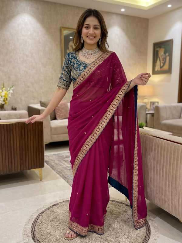 Rangoli Silk Sequence Saree