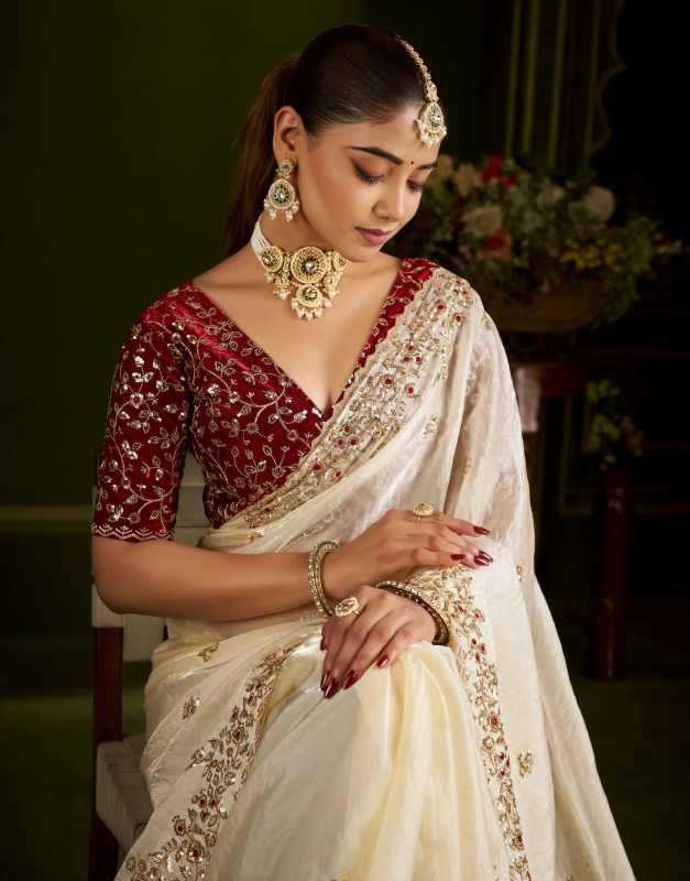 Satin Silk Sequence Saree