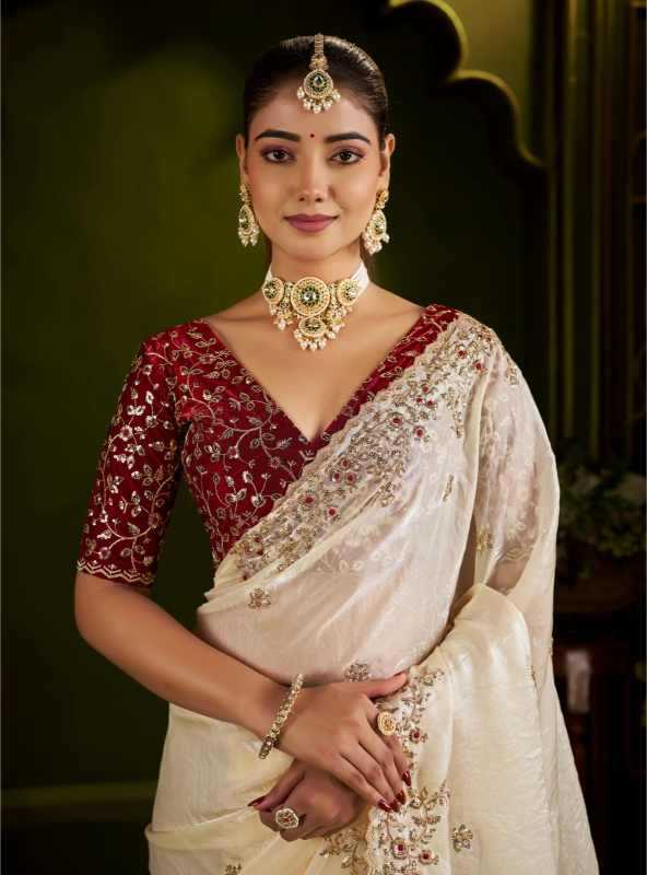 Satin Silk Sequence Saree