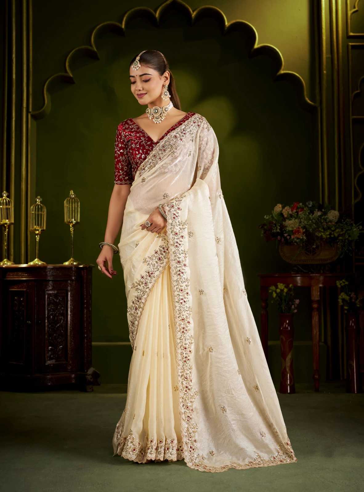 Satin Silk Sequence Saree