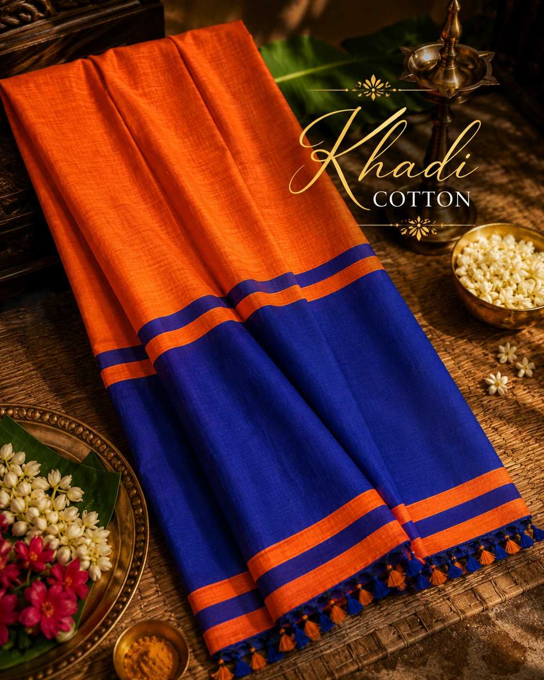 Khadi Cotton Designer Saree