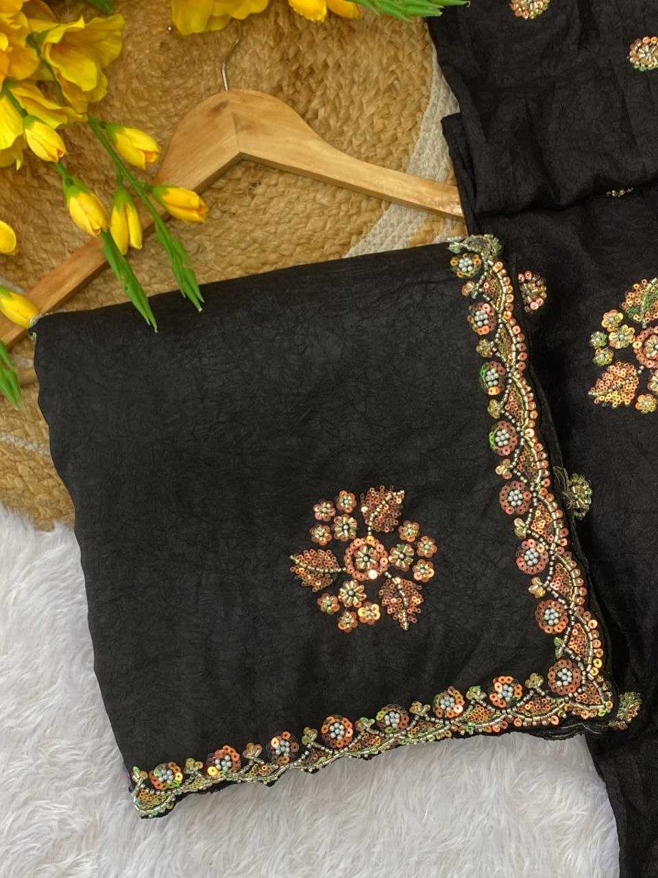 Cotton Hand Work Saree