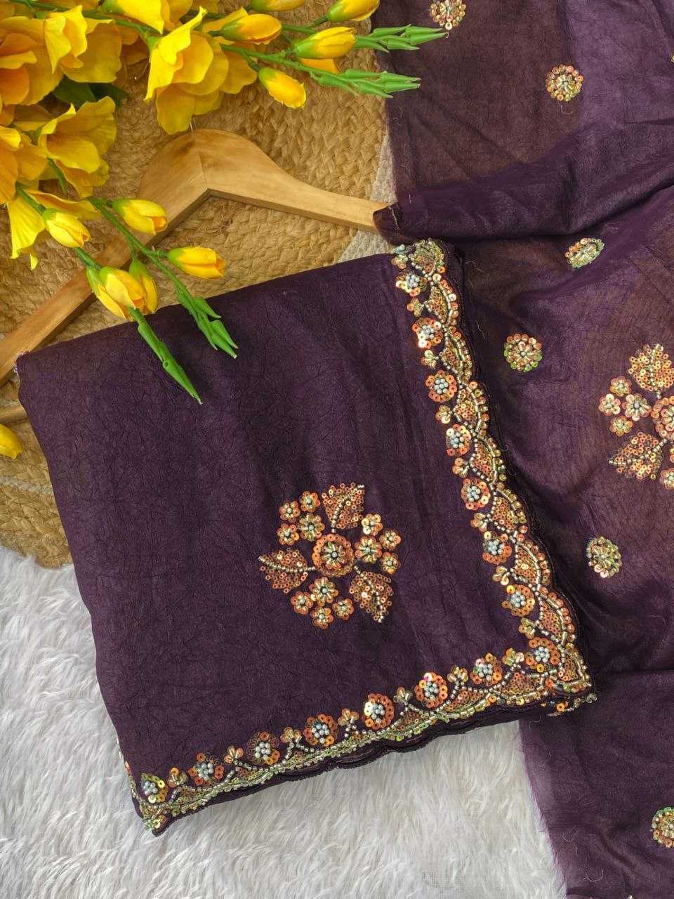 Cotton Hand Work Saree