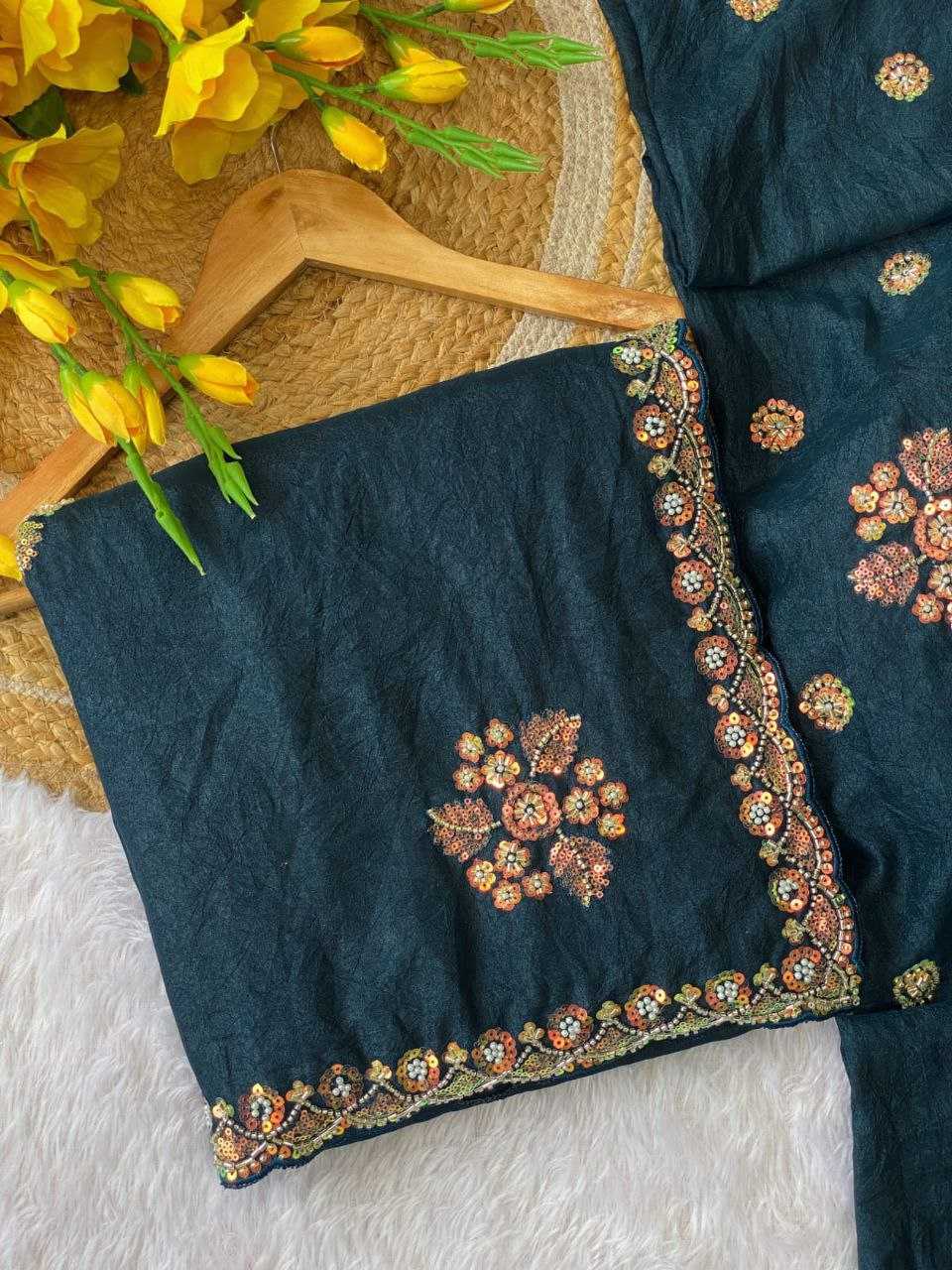 Cotton Hand Work Saree