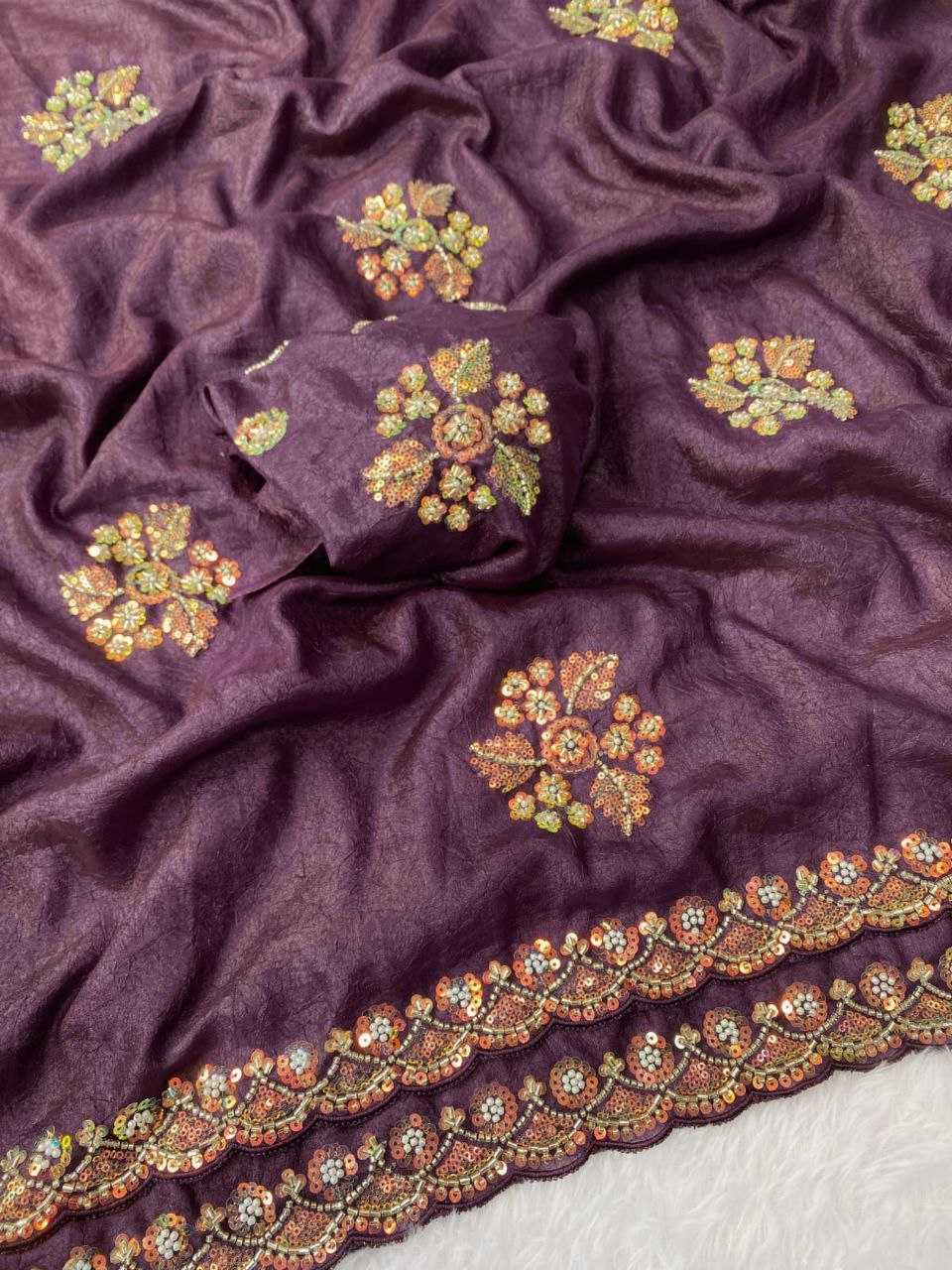 Cotton Hand Work Saree
