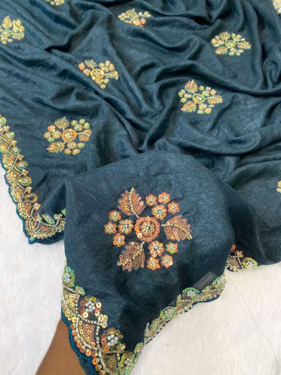 Cotton Hand Work Saree