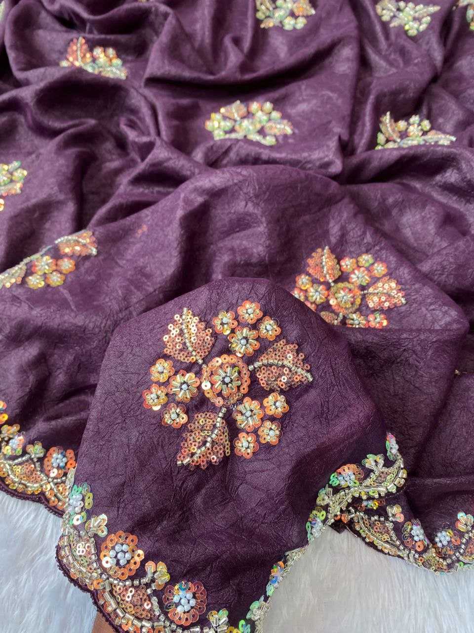 Cotton Hand Work Saree