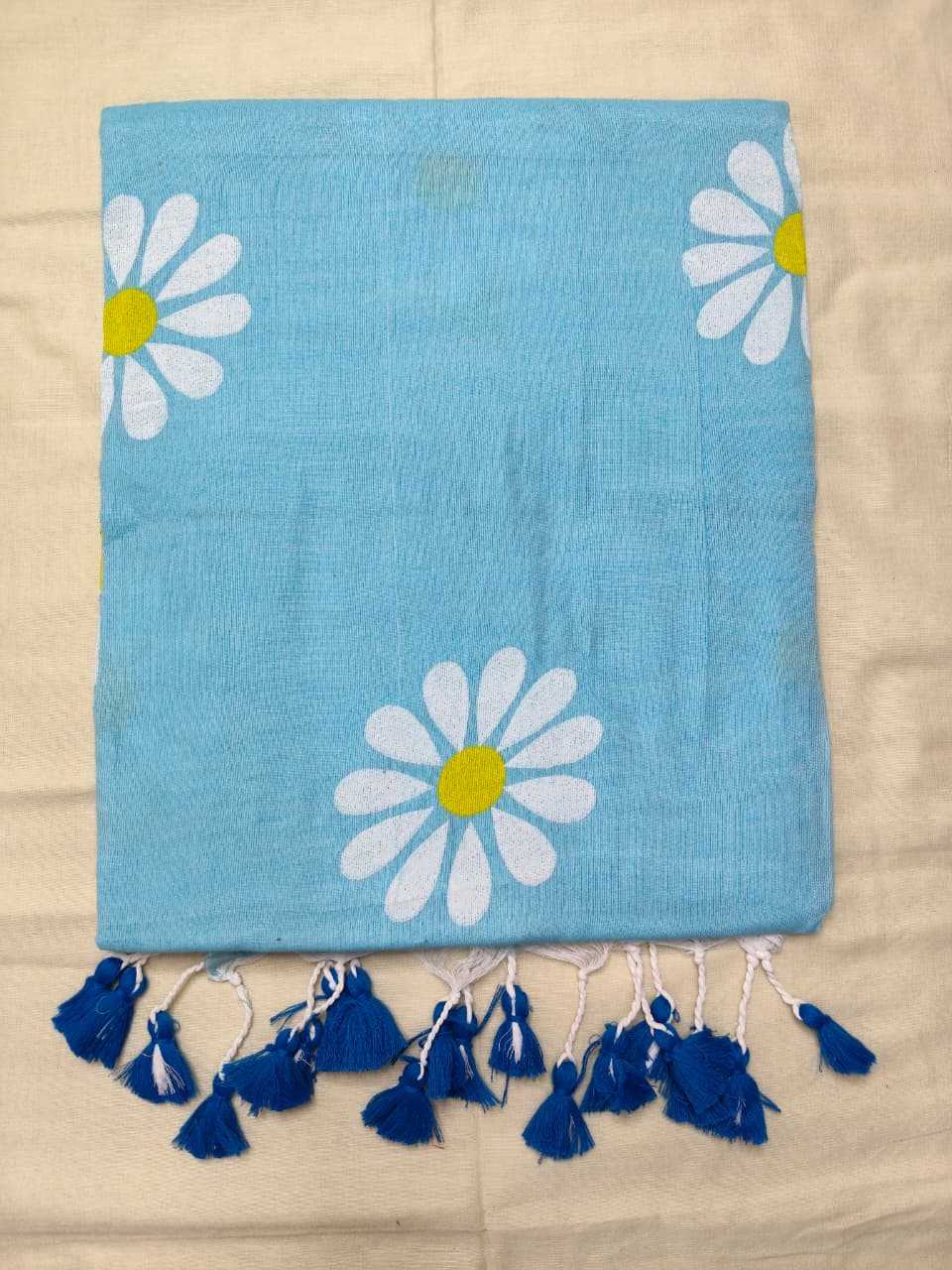 Khadi Cotton Hand Printed Saree