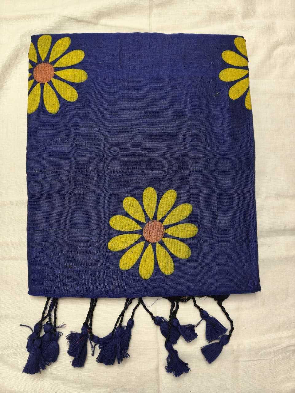 Khadi Cotton Hand Printed Saree