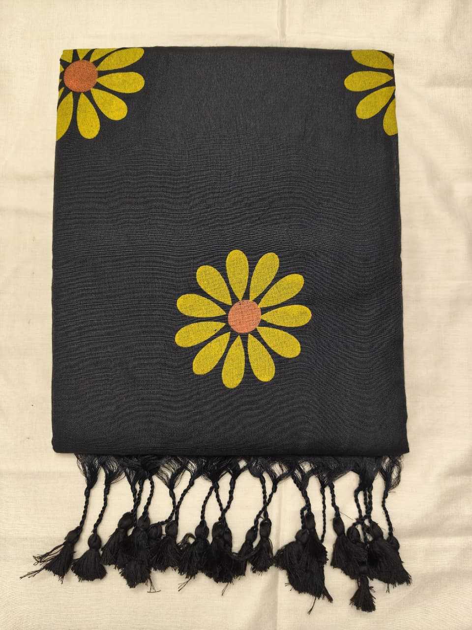 Khadi Cotton Hand Printed Saree