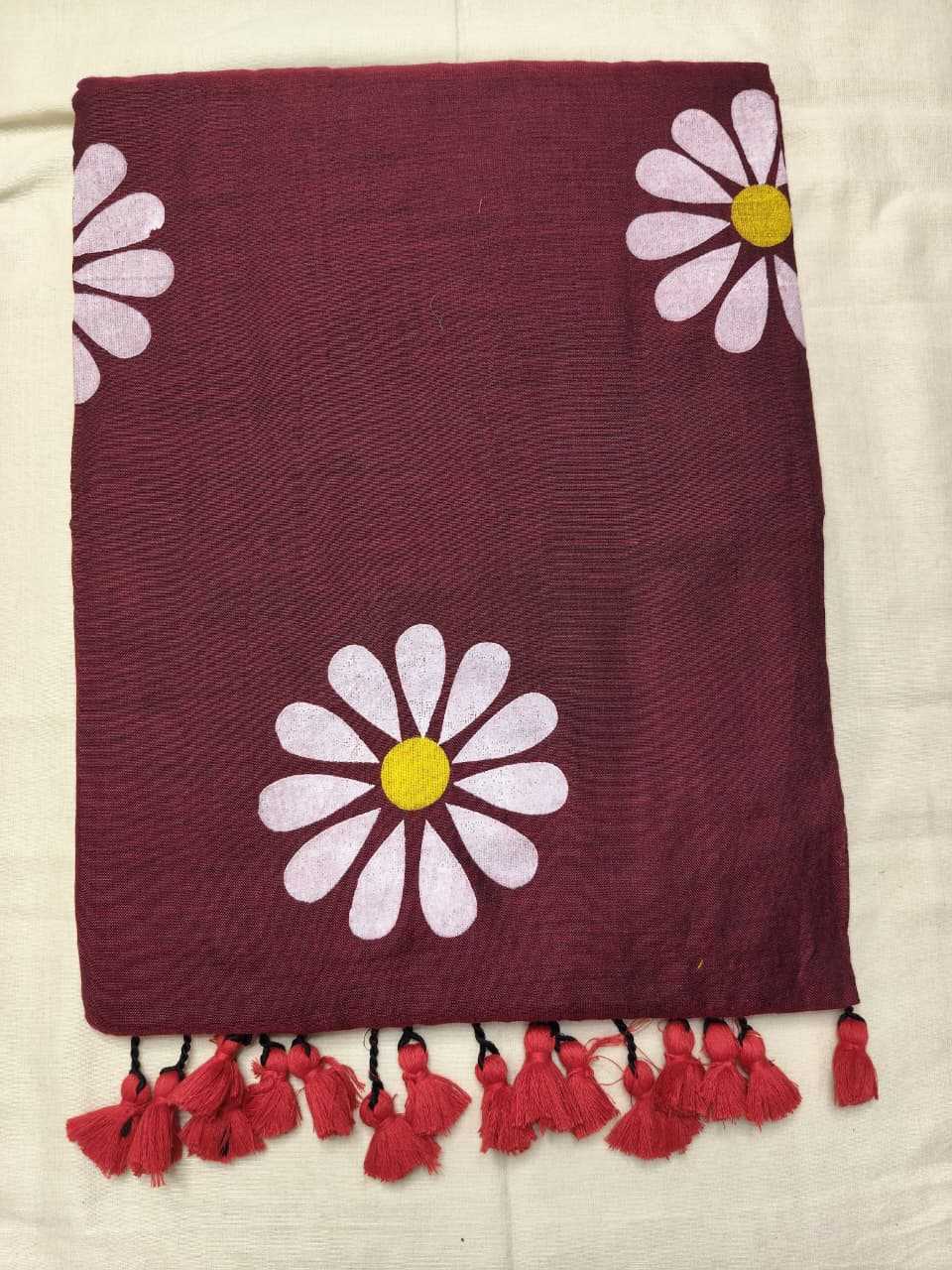 Khadi Cotton Hand Printed Saree