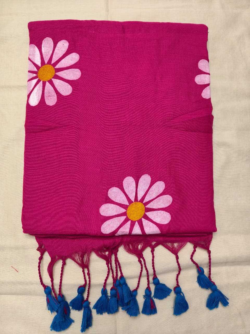 Khadi Cotton Hand Printed Saree