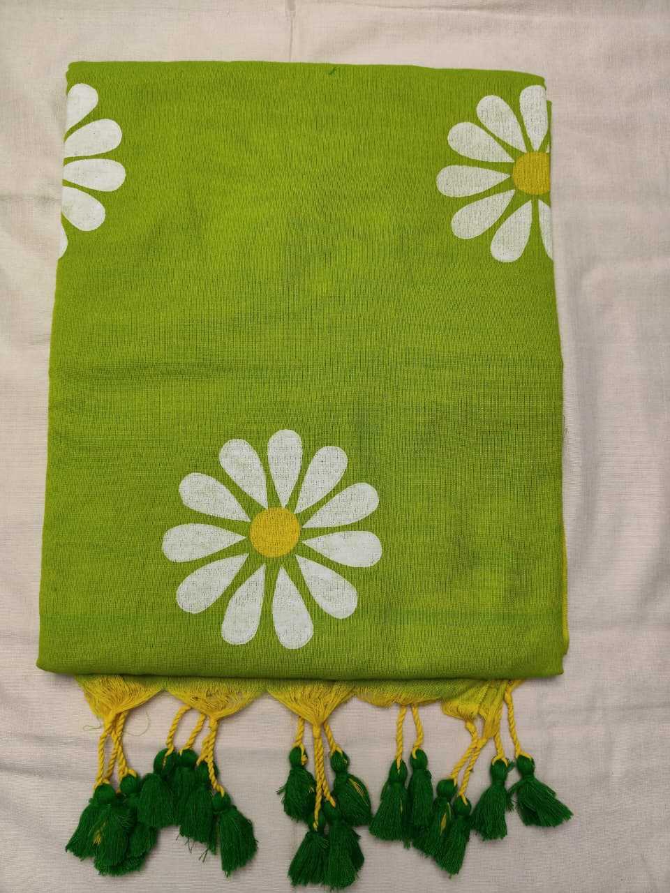 Khadi Cotton Hand Printed Saree