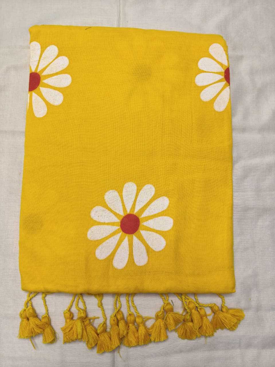 Khadi Cotton Hand Printed Saree