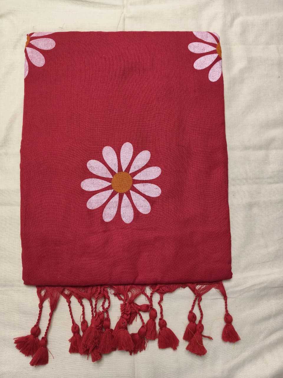 Khadi Cotton Hand Printed Saree