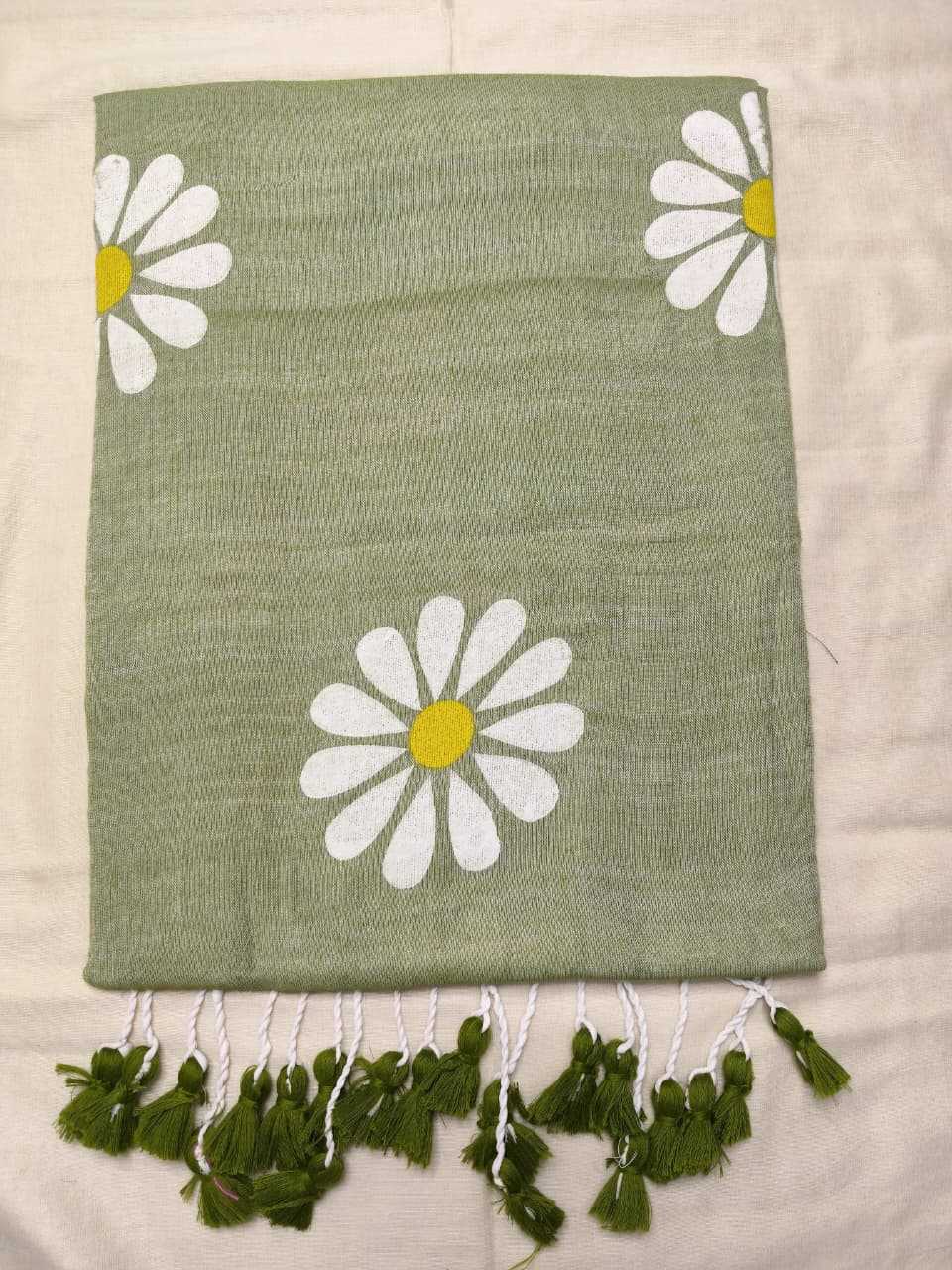 Khadi Cotton Hand Printed Saree
