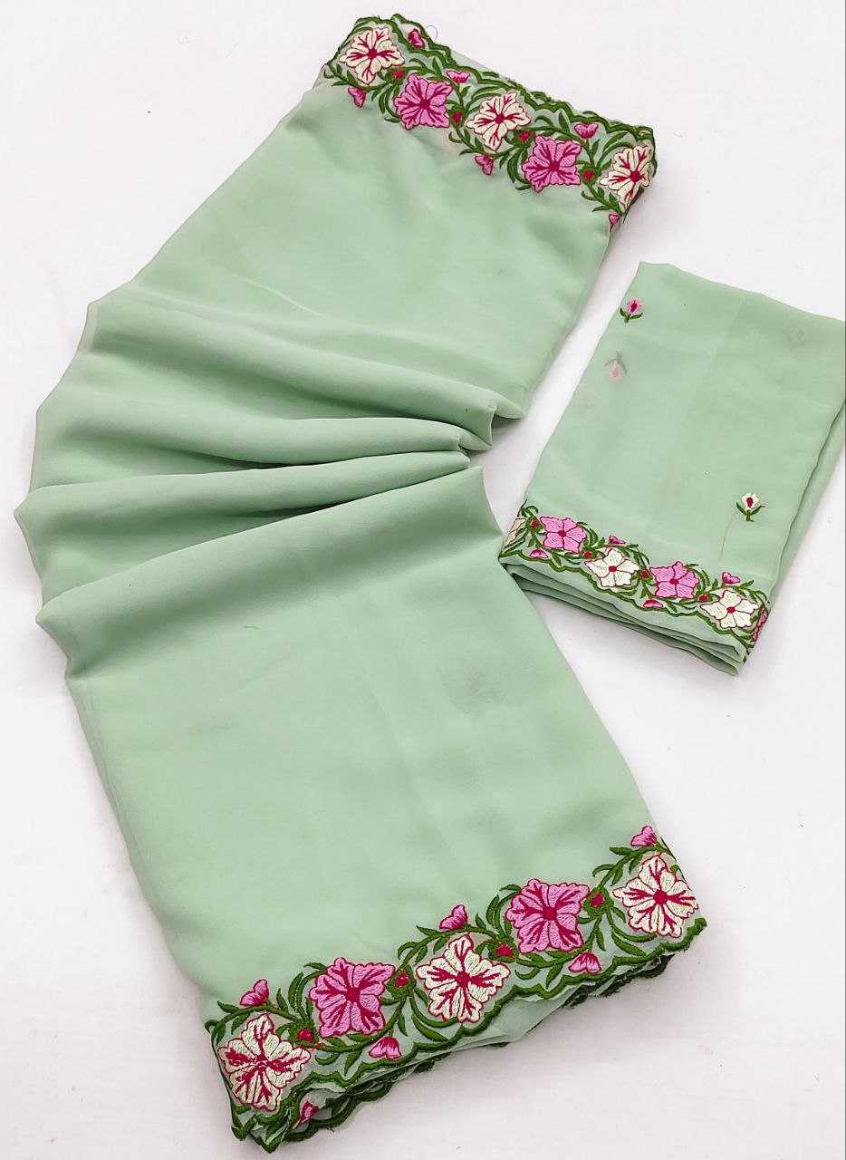Faux Georgette Saree