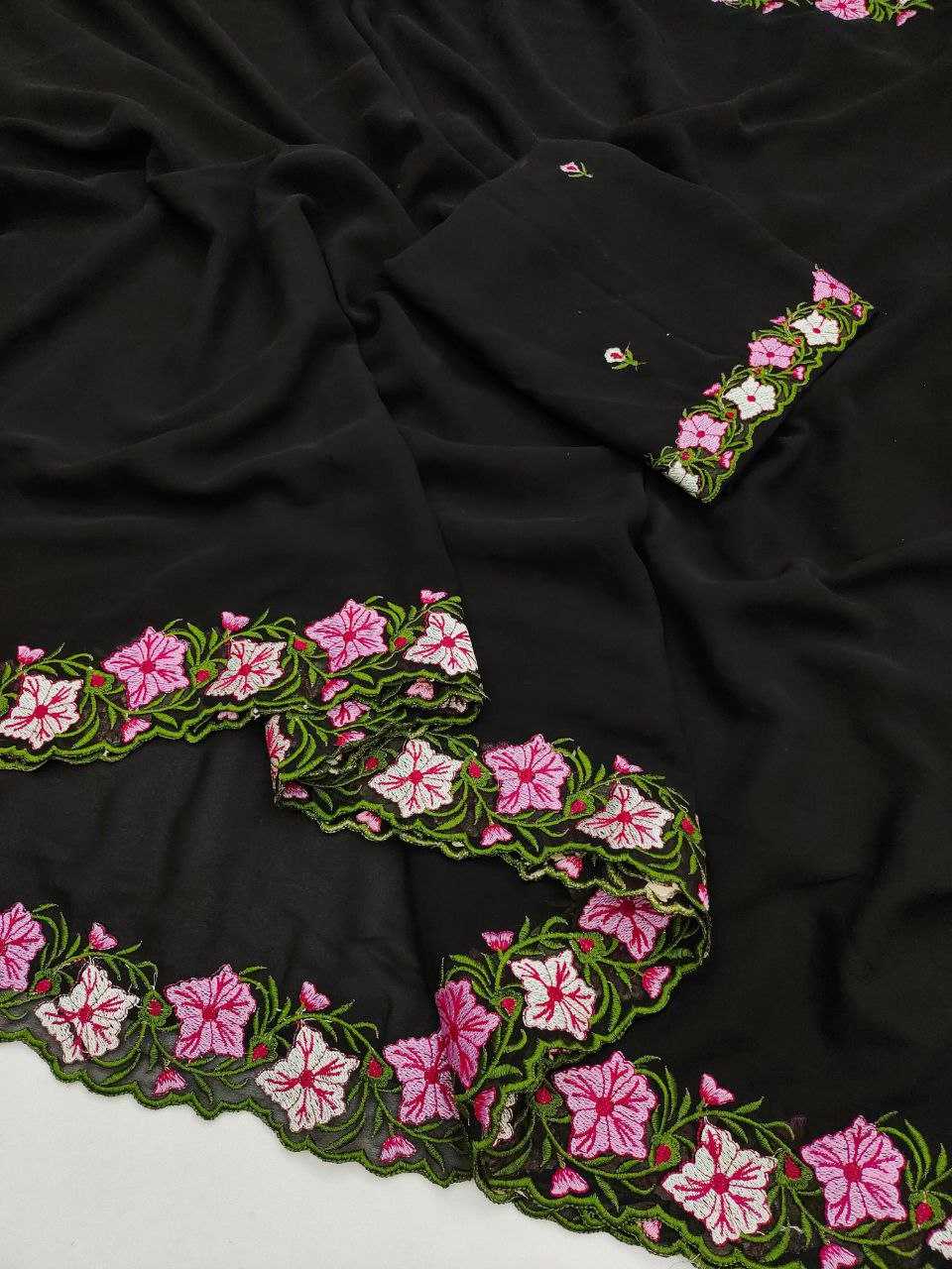 Faux Georgette Saree