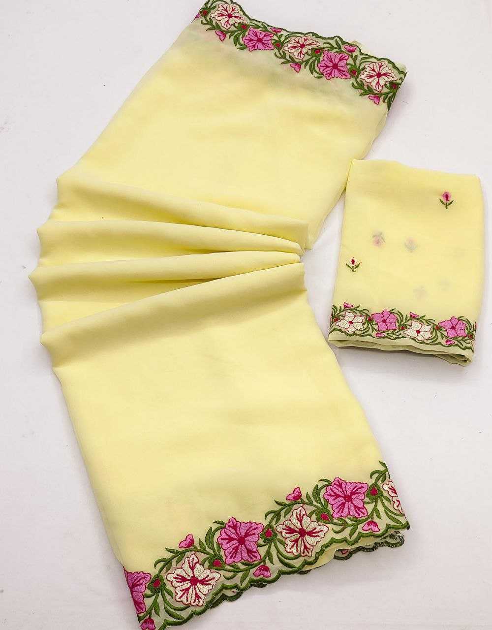 Faux Georgette Saree