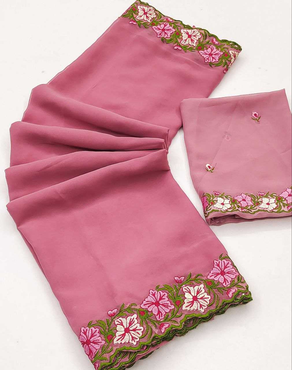 Faux Georgette Saree