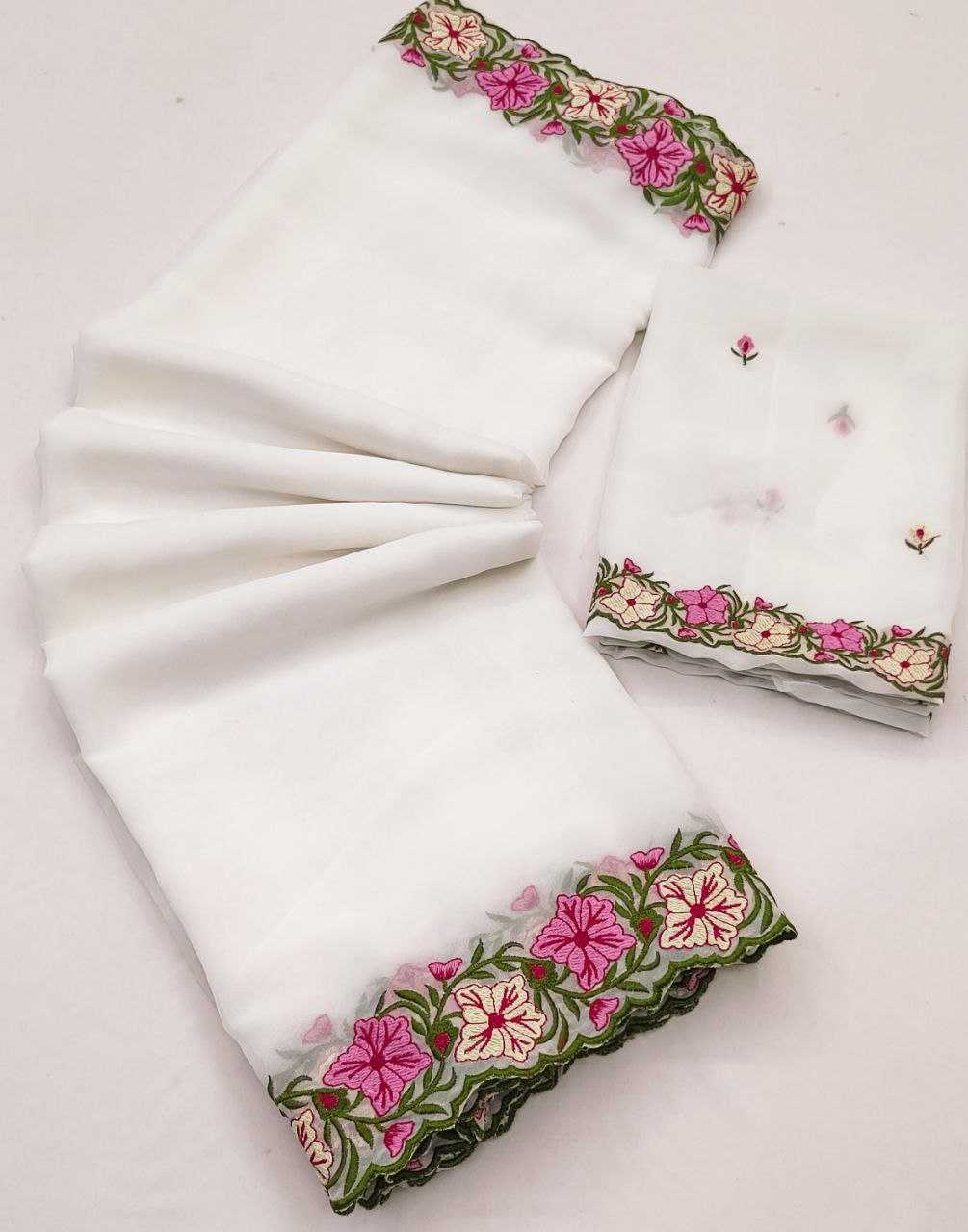 Faux Georgette Saree