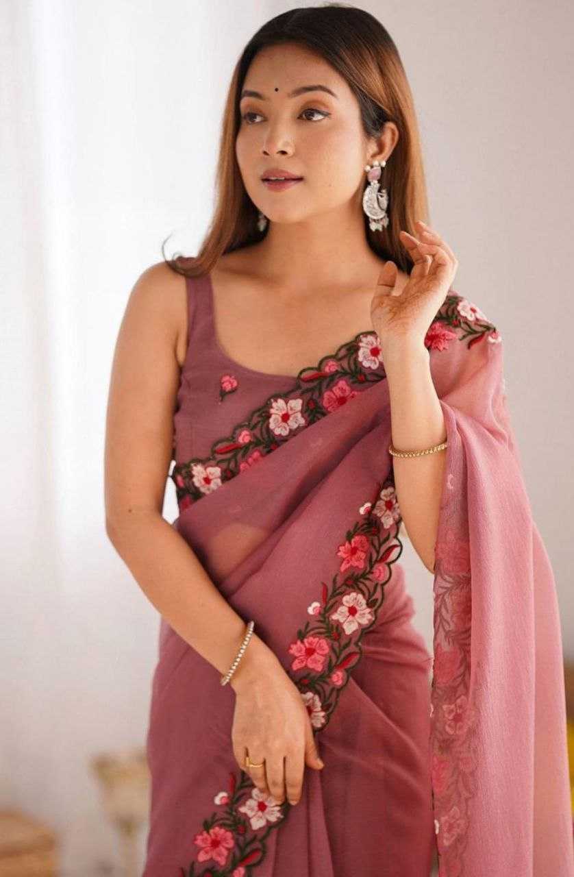 Faux Georgette Saree