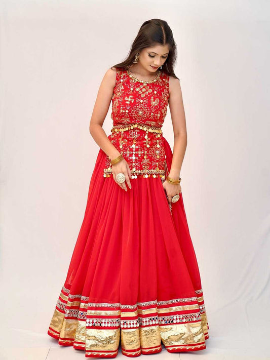 Faux Georgette Designer Lehenga Choli 06