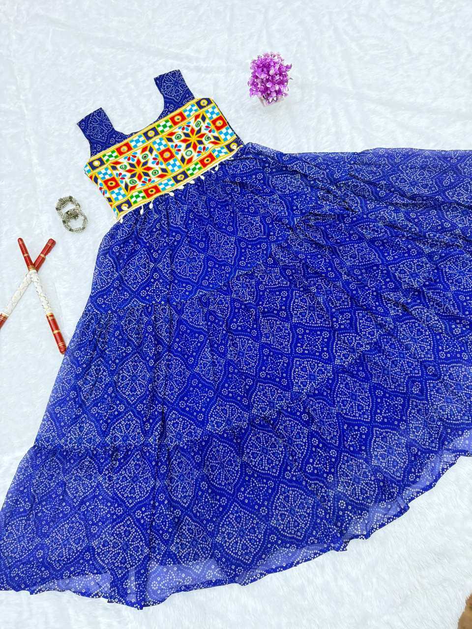 Georgette Printed Gown