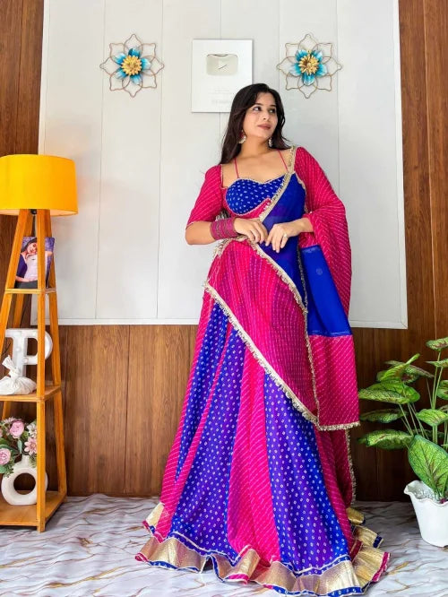 Faux Georgette Printed Lehenga 11