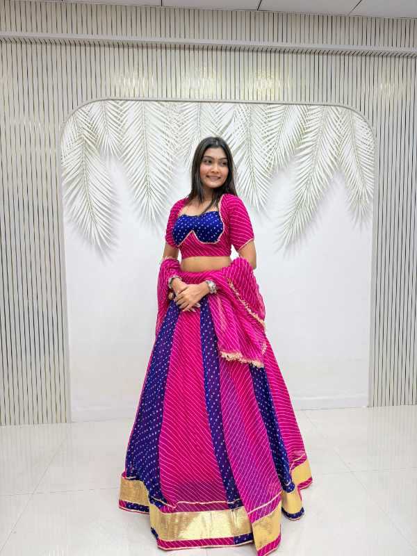 Faux Georgette Printed Lehenga 11