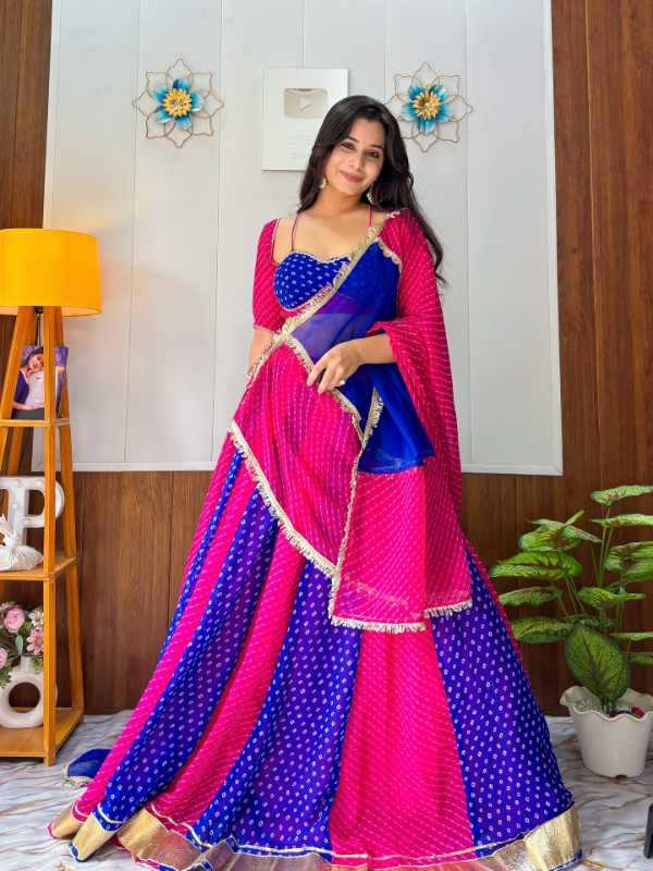 Faux Georgette Printed Lehenga 11