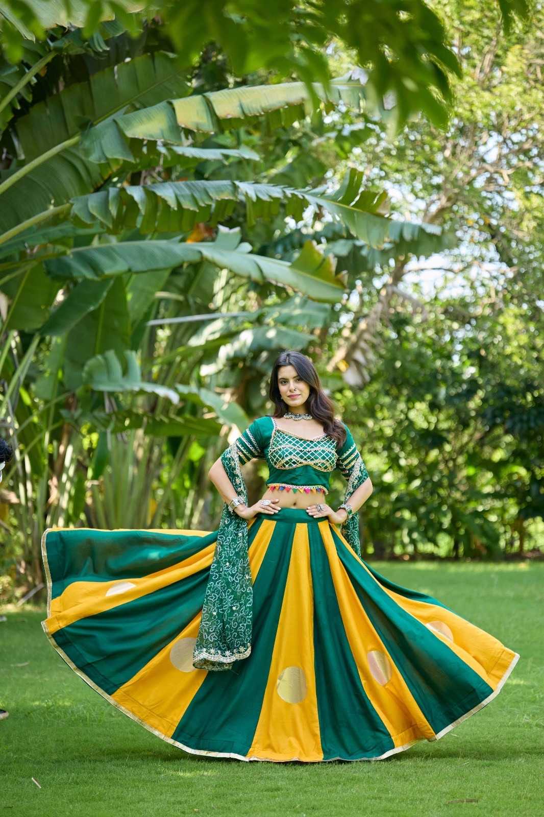 Cotton Designer Lehenga in Blue