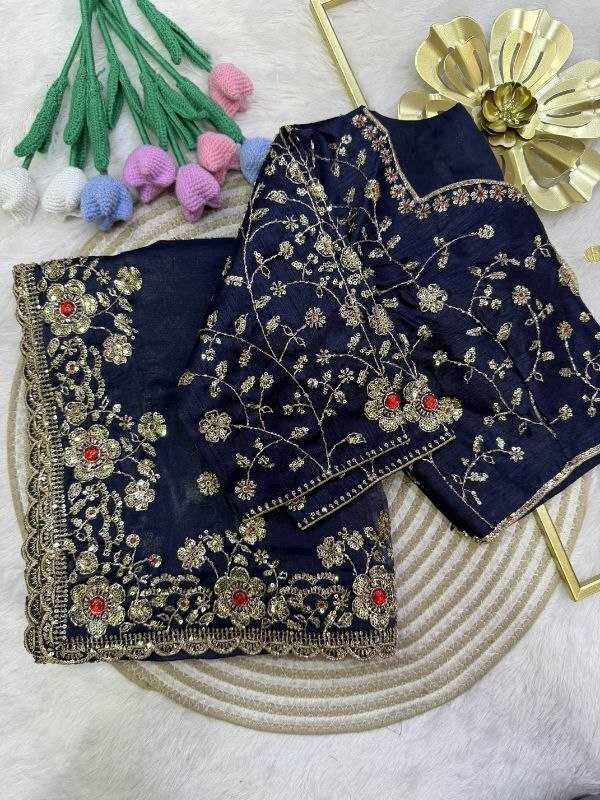 Satin Designer Saree 101